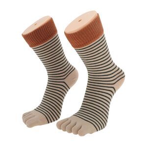 Soft Five Toe Socks Coffee Black 1 Pair